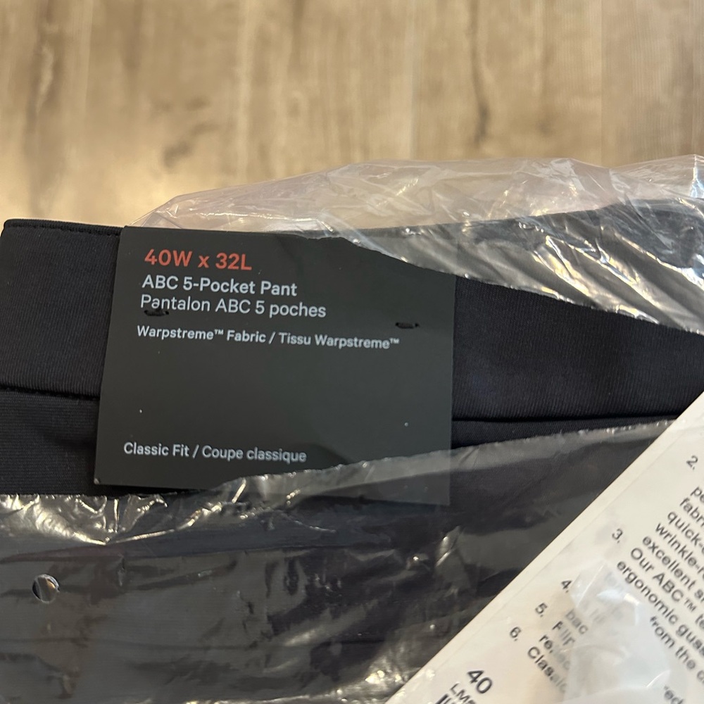 Lululemon ABC Classic Fit Pant (Black) Men’s - Picture 3 of 4